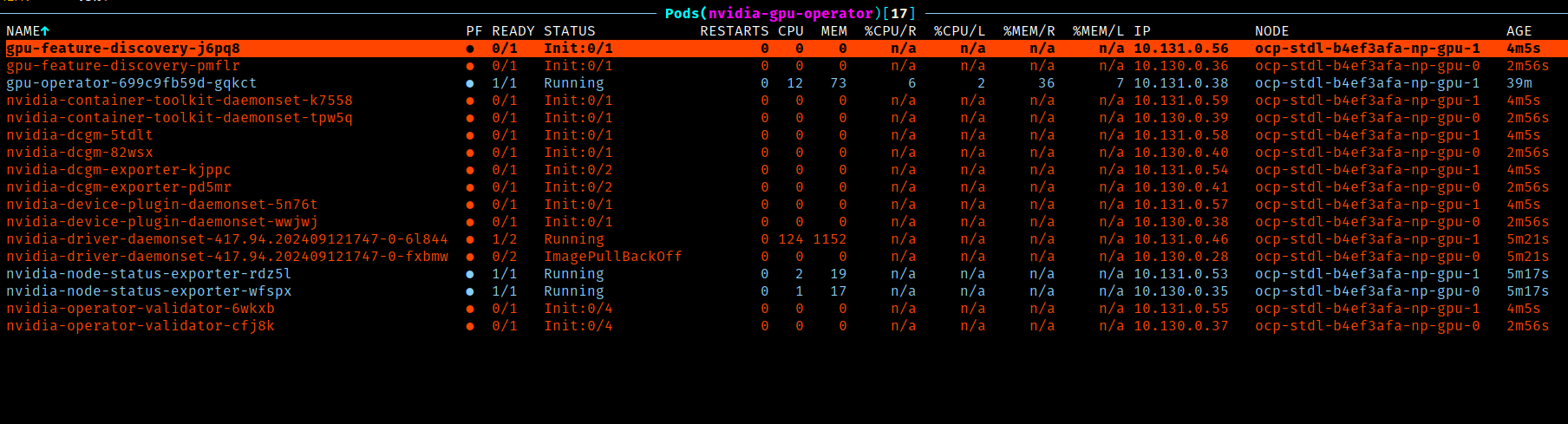 Create un cluster Openshift avec GPU - Page