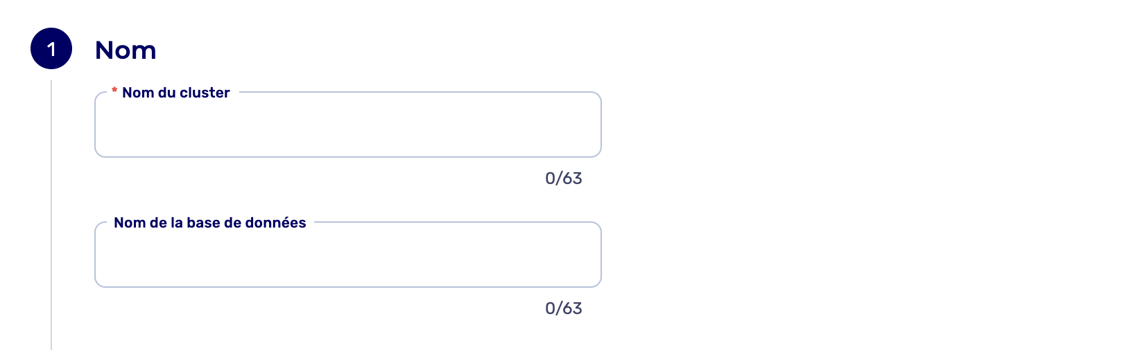 Input create cluster name