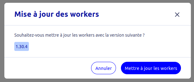 Mettre à jour les workers d&#39;un cluster Kubernetes - Confirmation