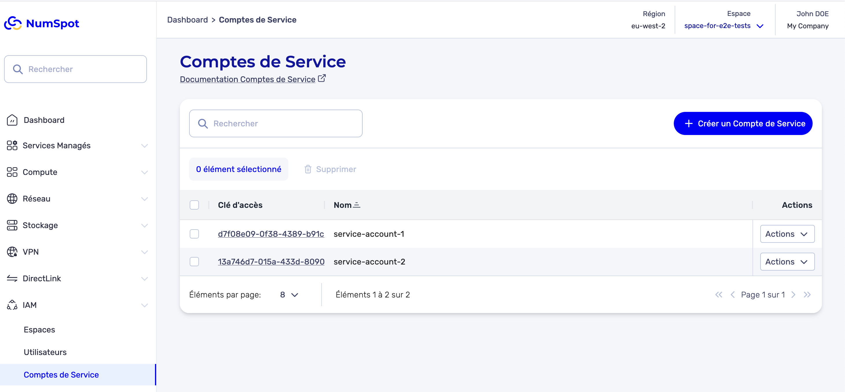 list-service-accounts