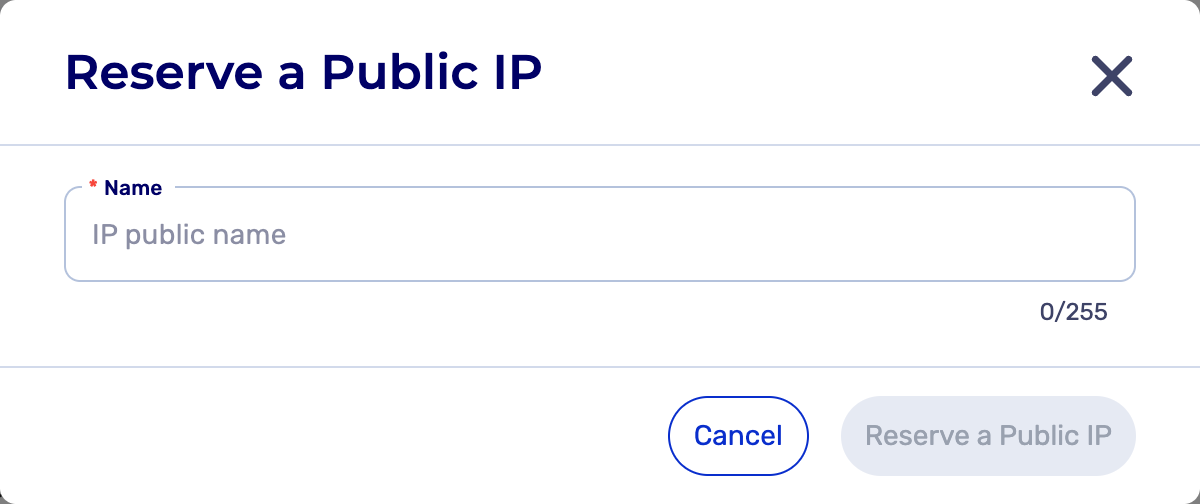 Add Public IP to VM: create Public IP resource